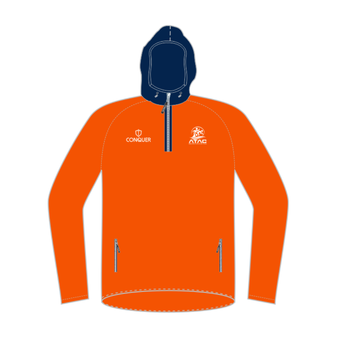 ATAC 1/4 Zip Light Running Jacket - Orange
