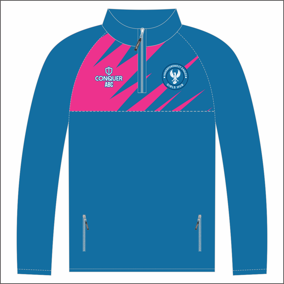Haverfordwest Girls Hub 1/4 Zip Midlayer Kids