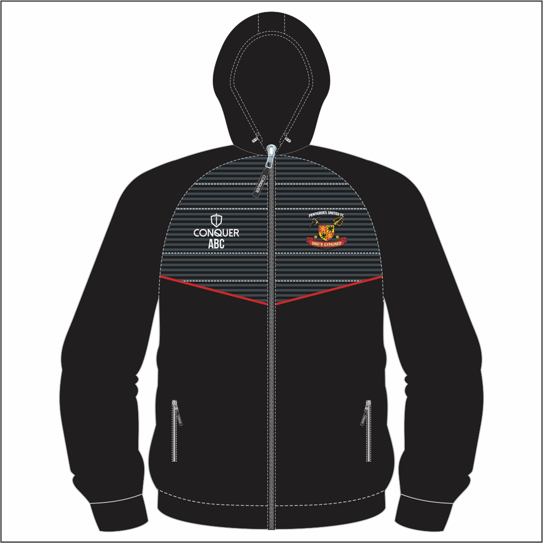 Penygroes FC Full Zip Hybrid Hoodie KIDS