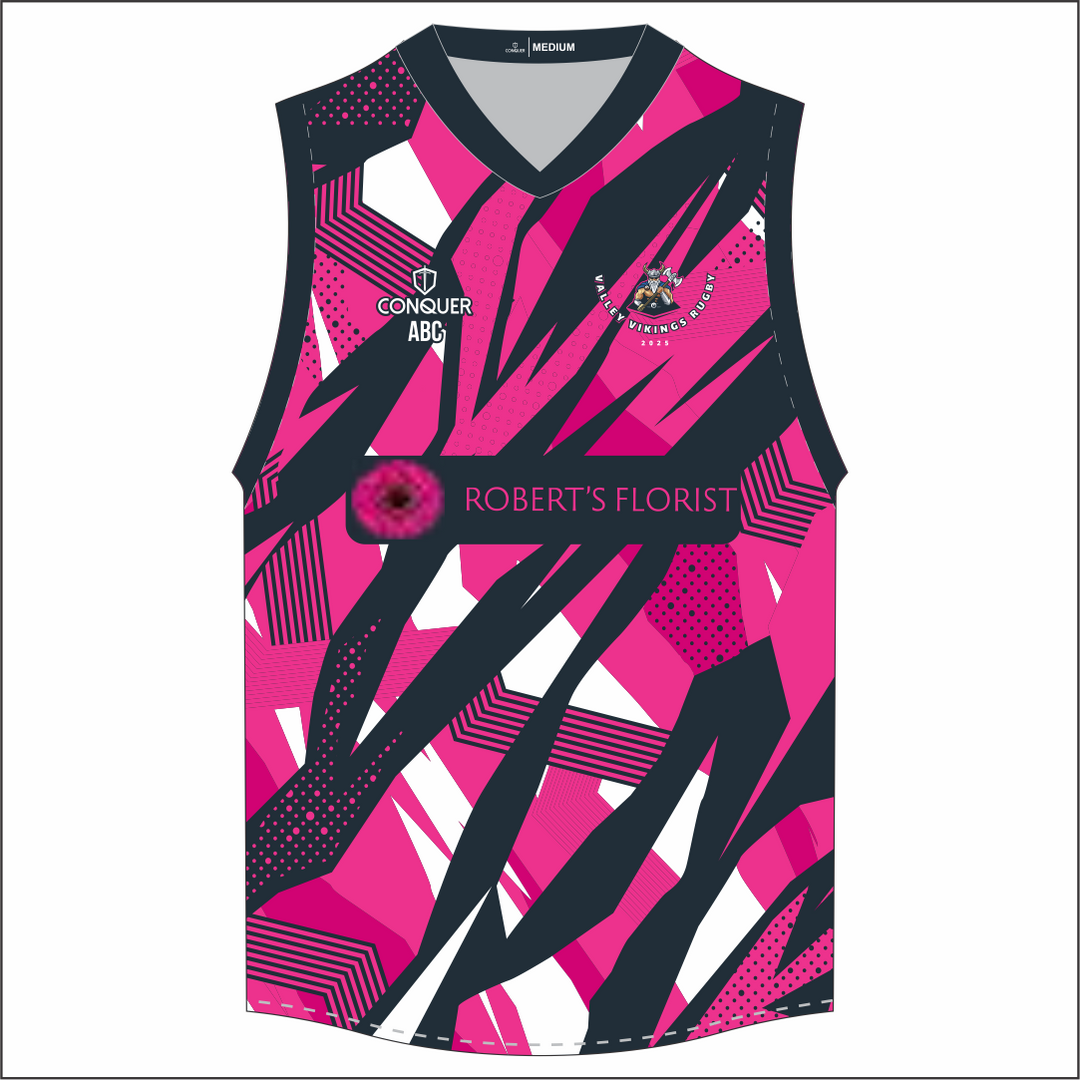 Valley Vikings Rugby Sublimated Aussie Vest