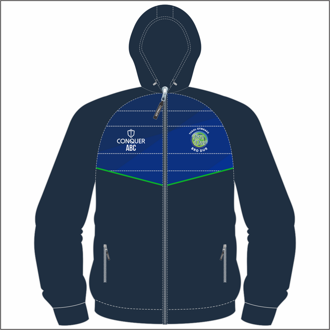 Ysgol Bro Dur Full Zip Hybrid Hoodie