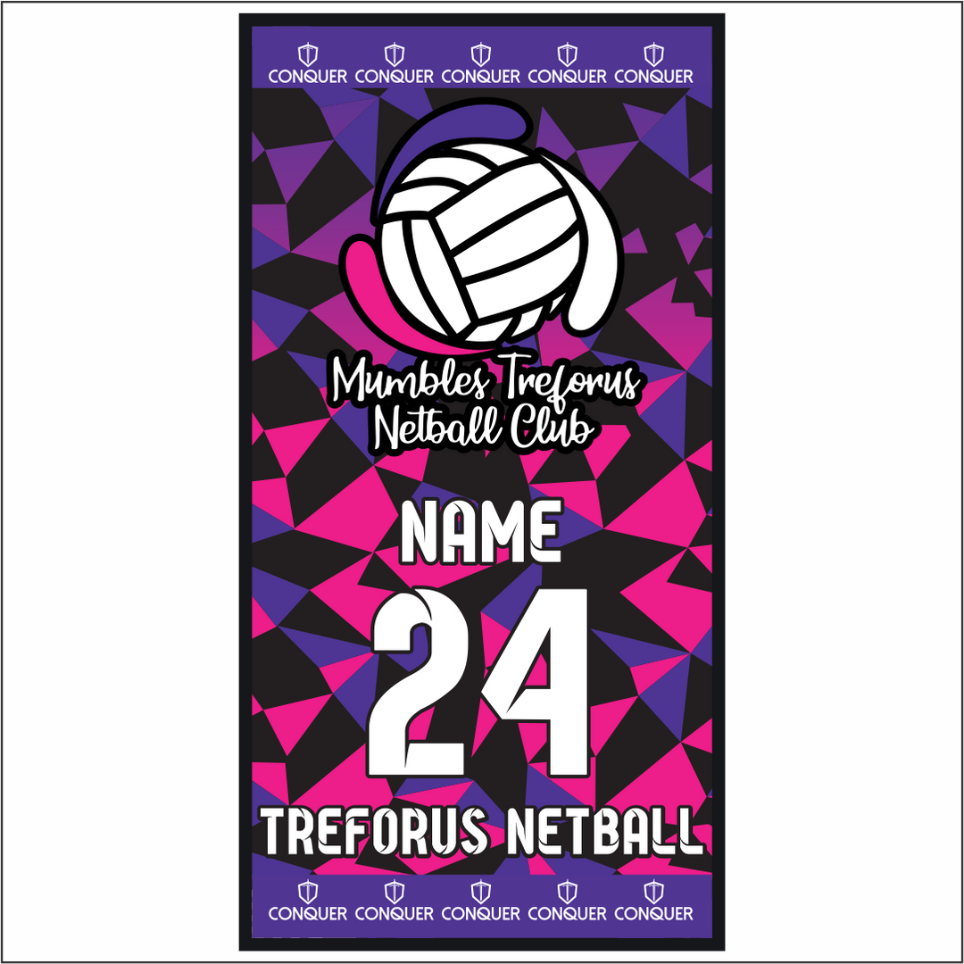 Mumbles Treforus Netball Beach Towel