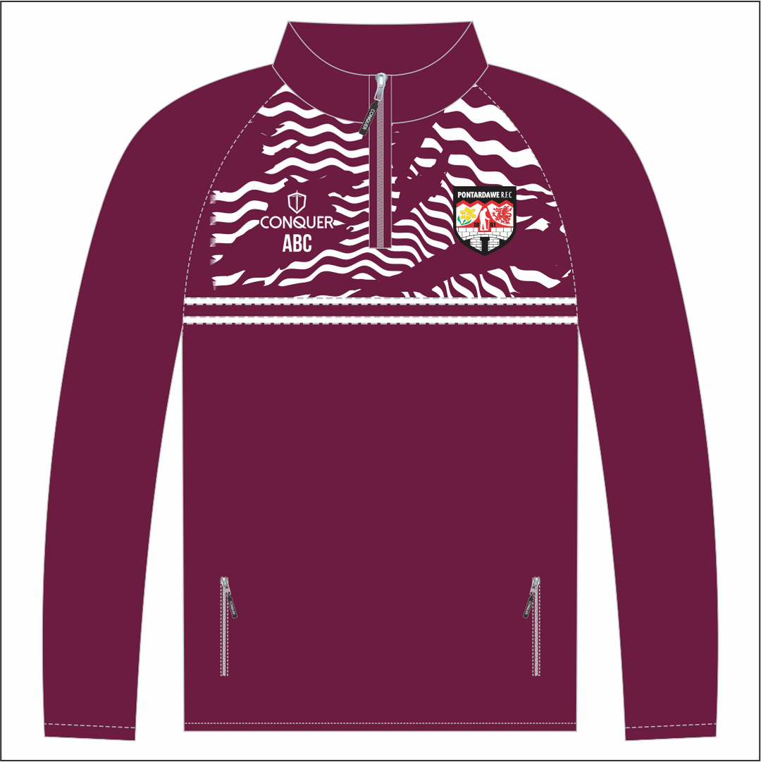 Pontardawe OLD BOYS 1/4 Zip Midlayer