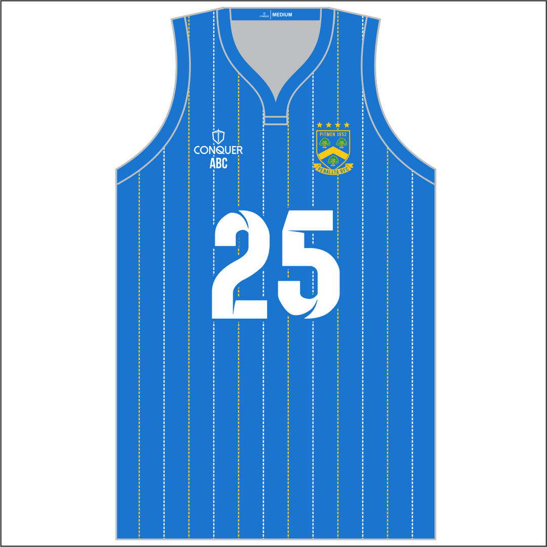Penallta RFC JUNIORS Striped Sublimated Basketball