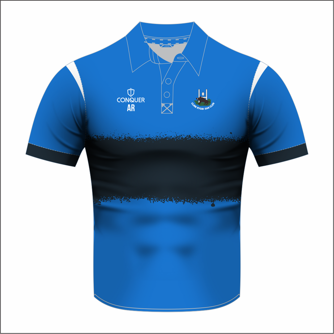 St Clears RFC Sublimated Polo Shirt (Kids)