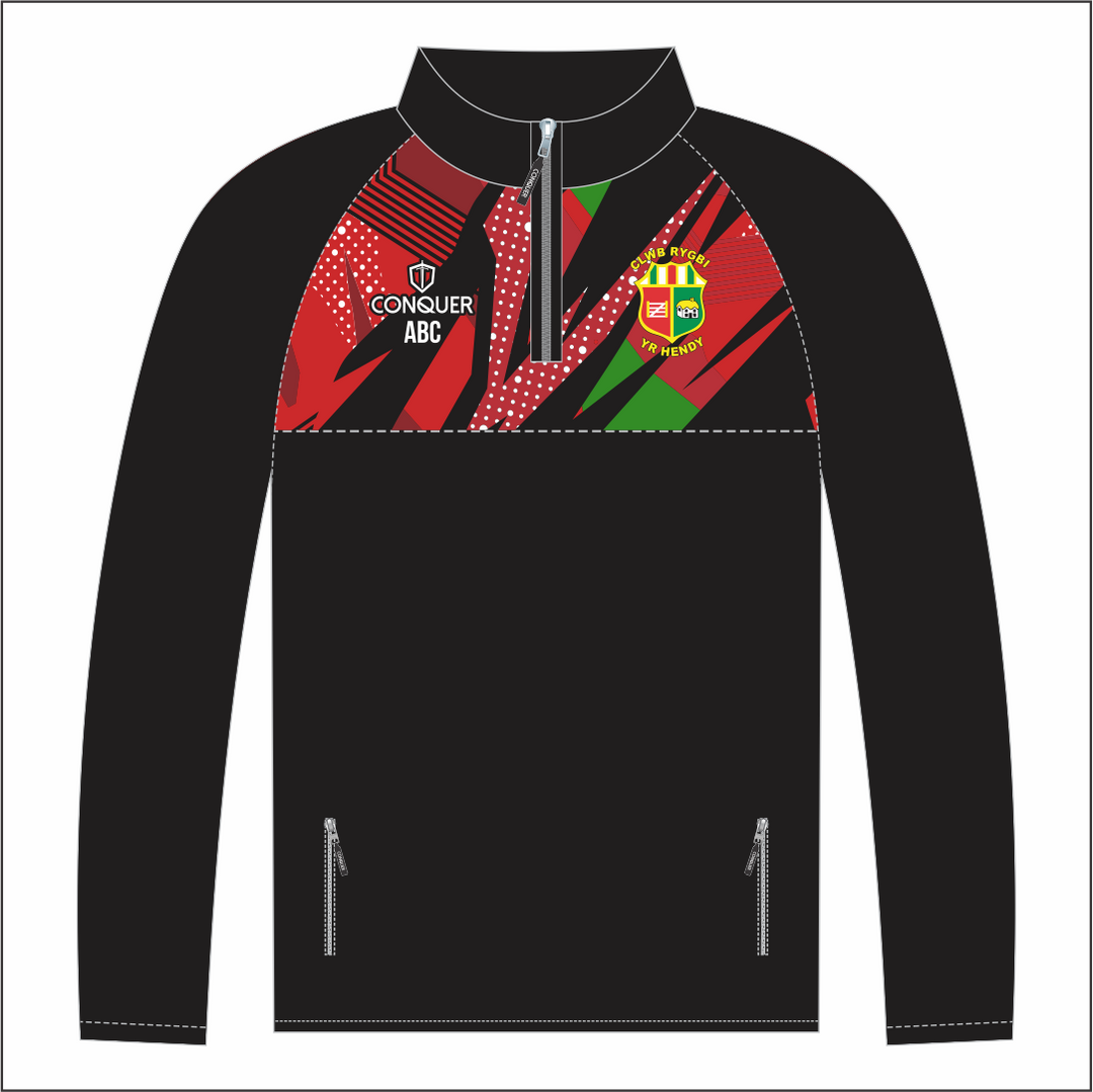 Hendy RFC  1/4 Zip Midlayer Kids