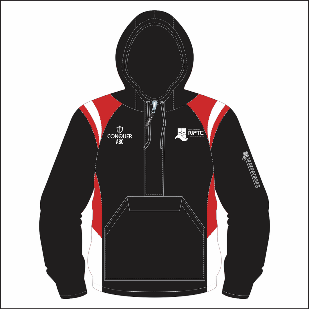 NPTC Coaches 1/4 Zip Hooded Windbreaker