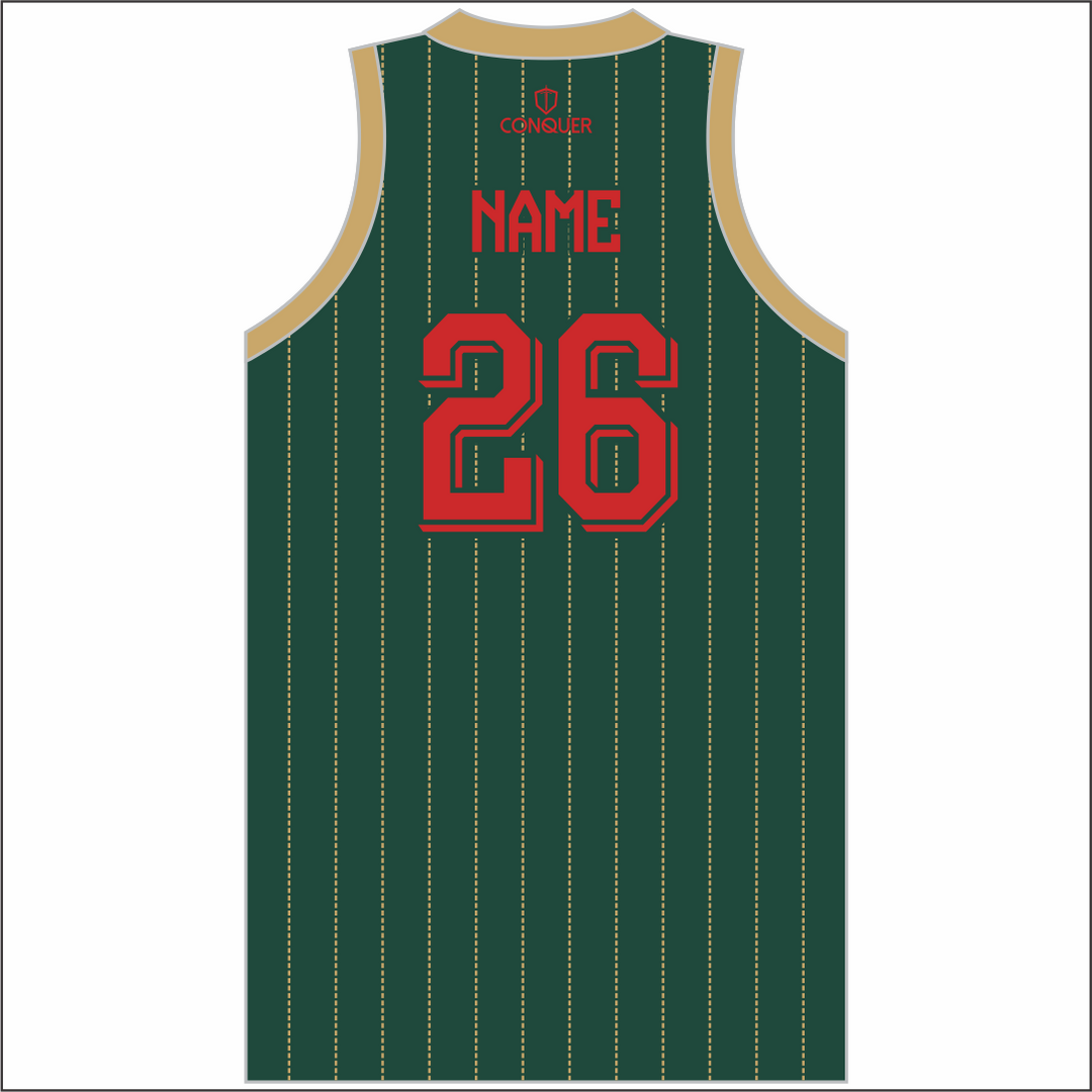Glais RFC Sublimated Basketball Vest KIDS (Green)