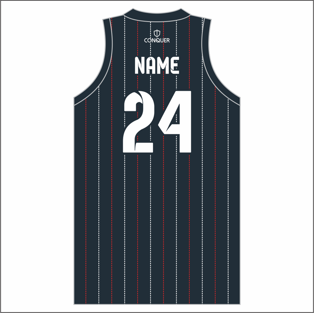 USA Mounted Games  Sublimated Basketball Vest (Striped)