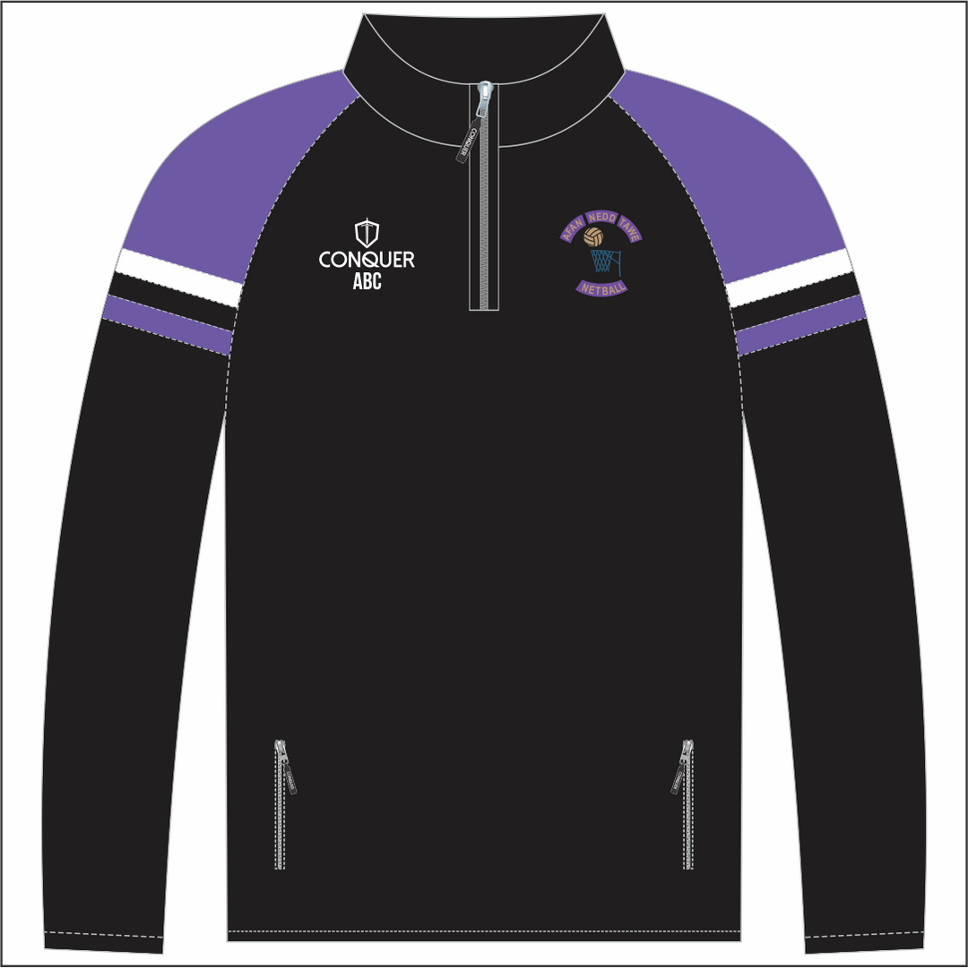 Afan Nedd Tawe Netball 1/4 Zip Midlayer KIDS