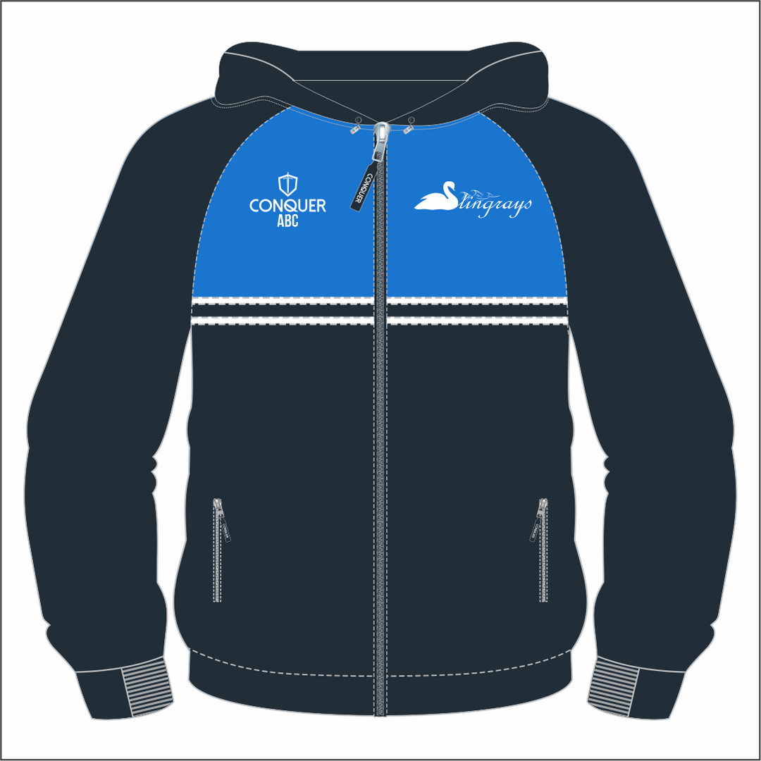 Swansea Stingrays Navy FZ Hoodie (Kids)