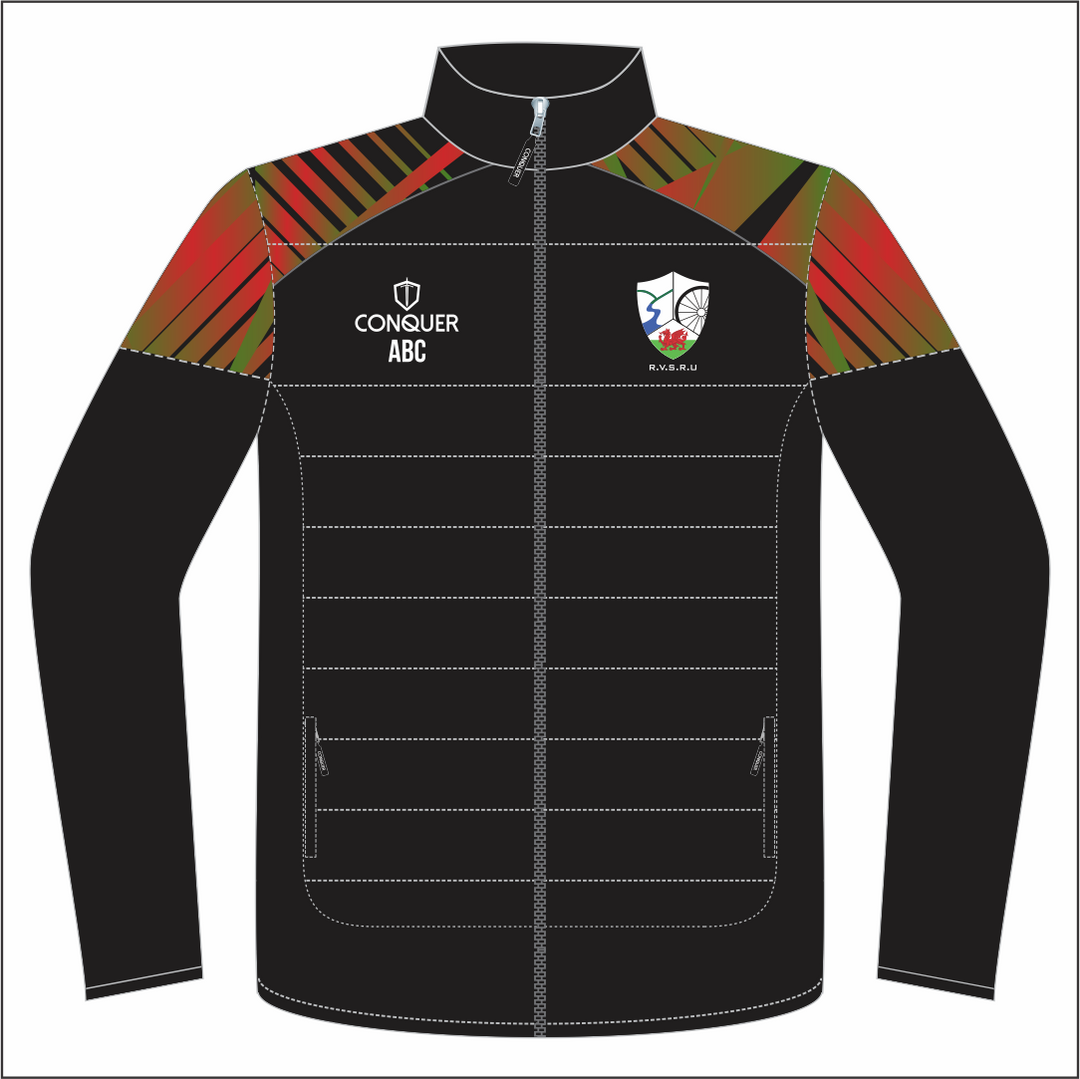 Rhymney Valley SCHOOLS Full Zip Hybrid Track Jacket KIDS
