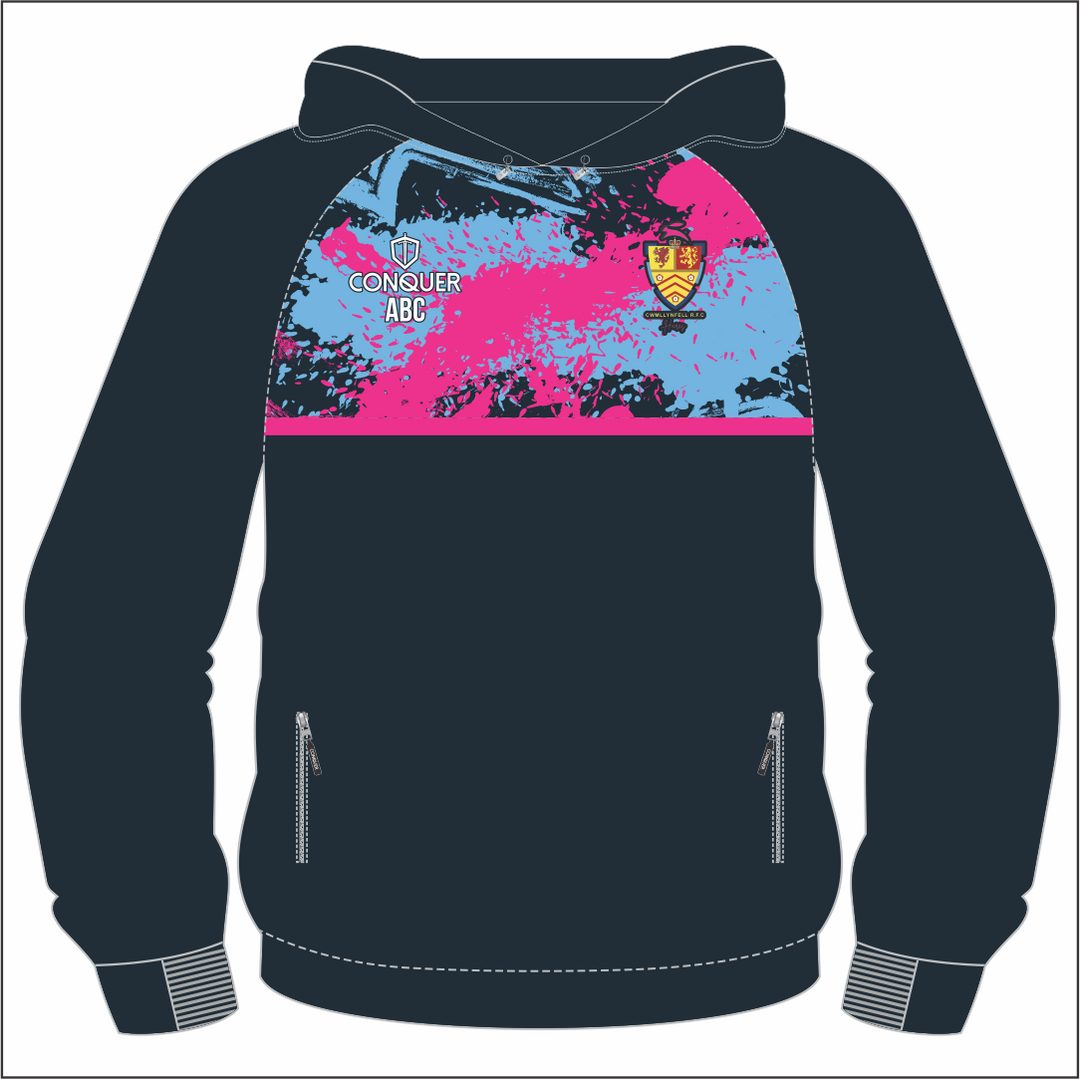 Cwmllynfell RFC Touch Ladies 1/4 Zip Hoodie Kids