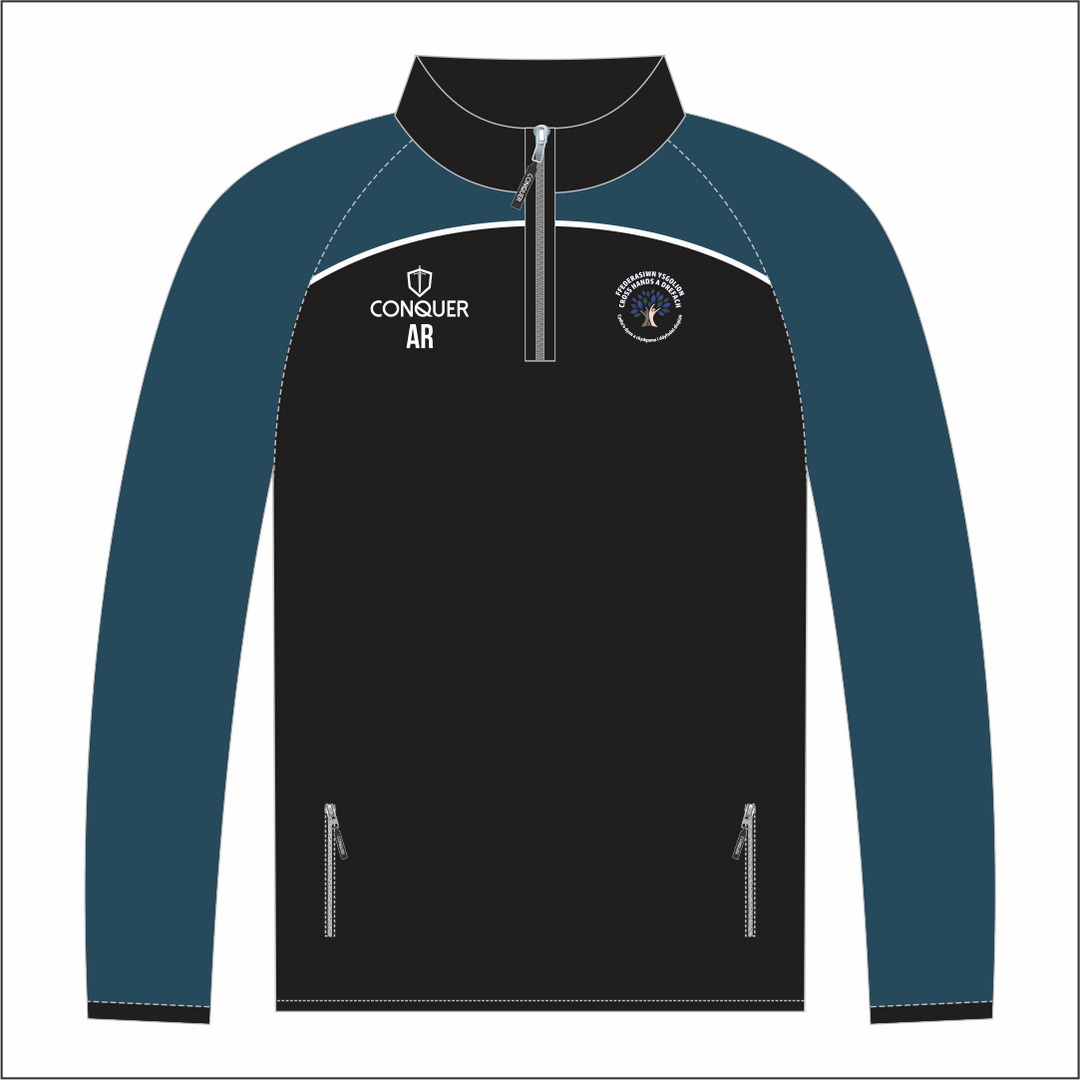 Ysgol Cross Hands 1/4 Zip Midlayer