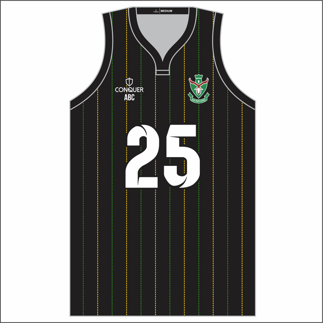 South Powys District Basketball Vest Kids