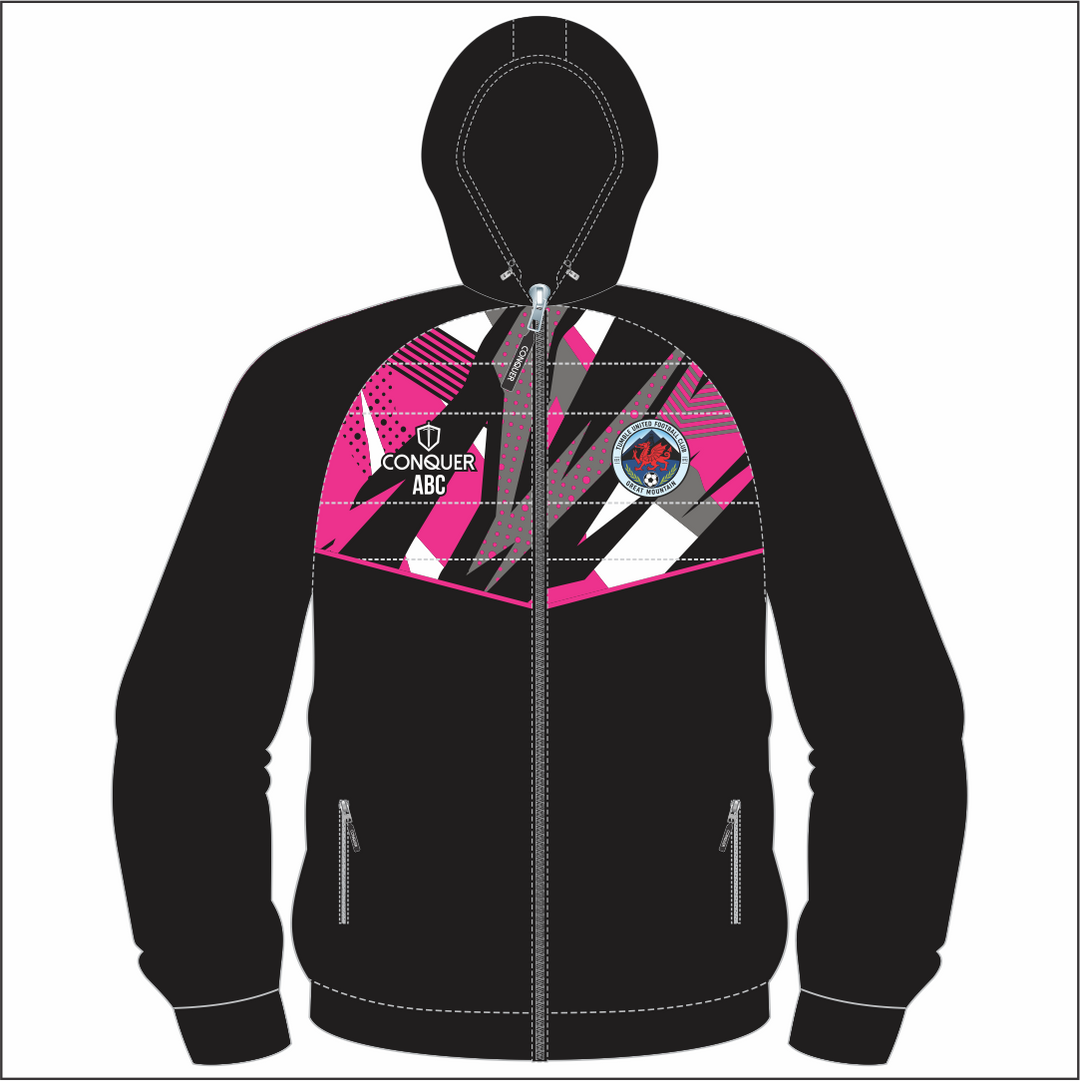 Tumble United Ladies Full Zip Hybrid Hoodie