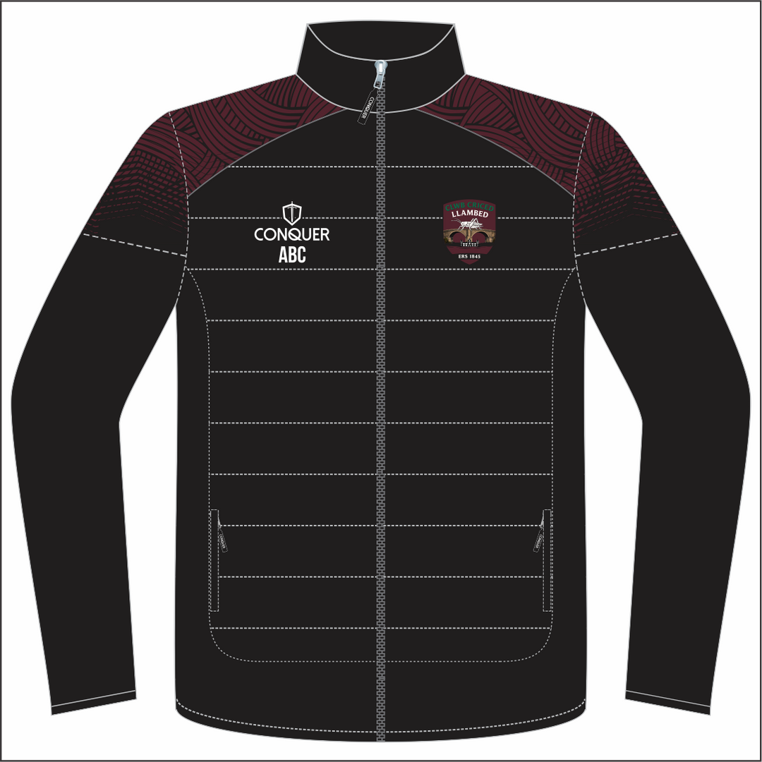Clwb Criced Llambed Full Zip Hybrid Track Jacket KIDS