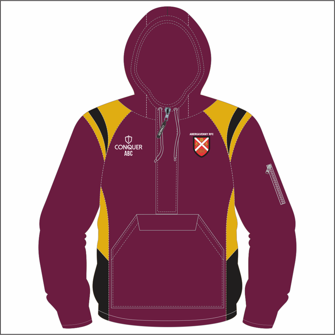 Abergavenny RFC 1/4 Zip Hooded Windbreaker