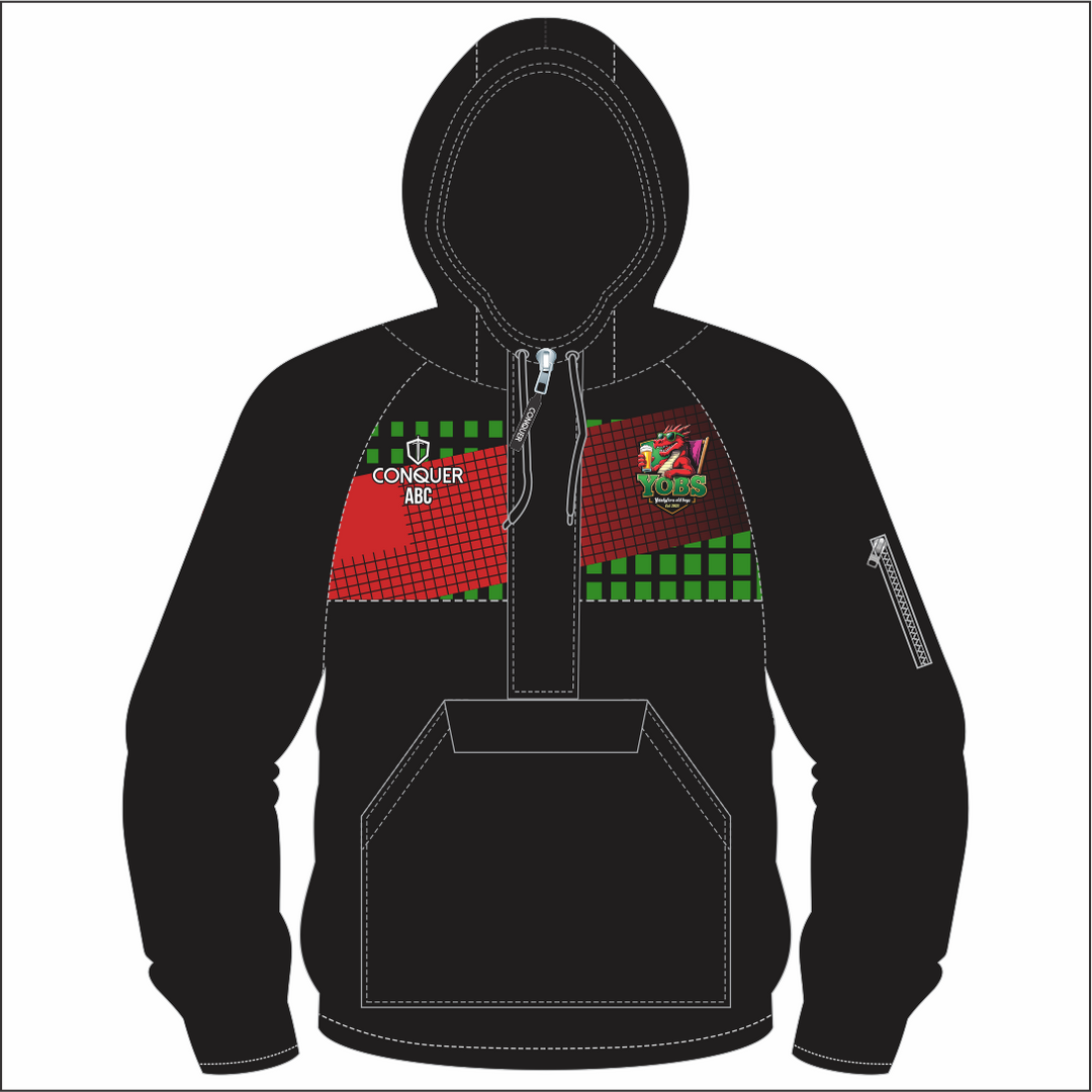 Yobs 1/4 Zip Hooded Windbreaker