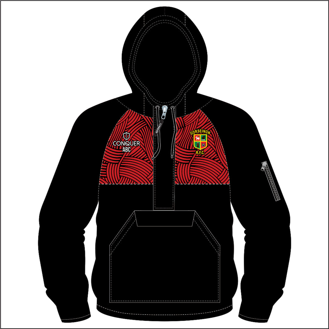 Gorseinon RFC 1/4 Zip Hooded Windbreaker