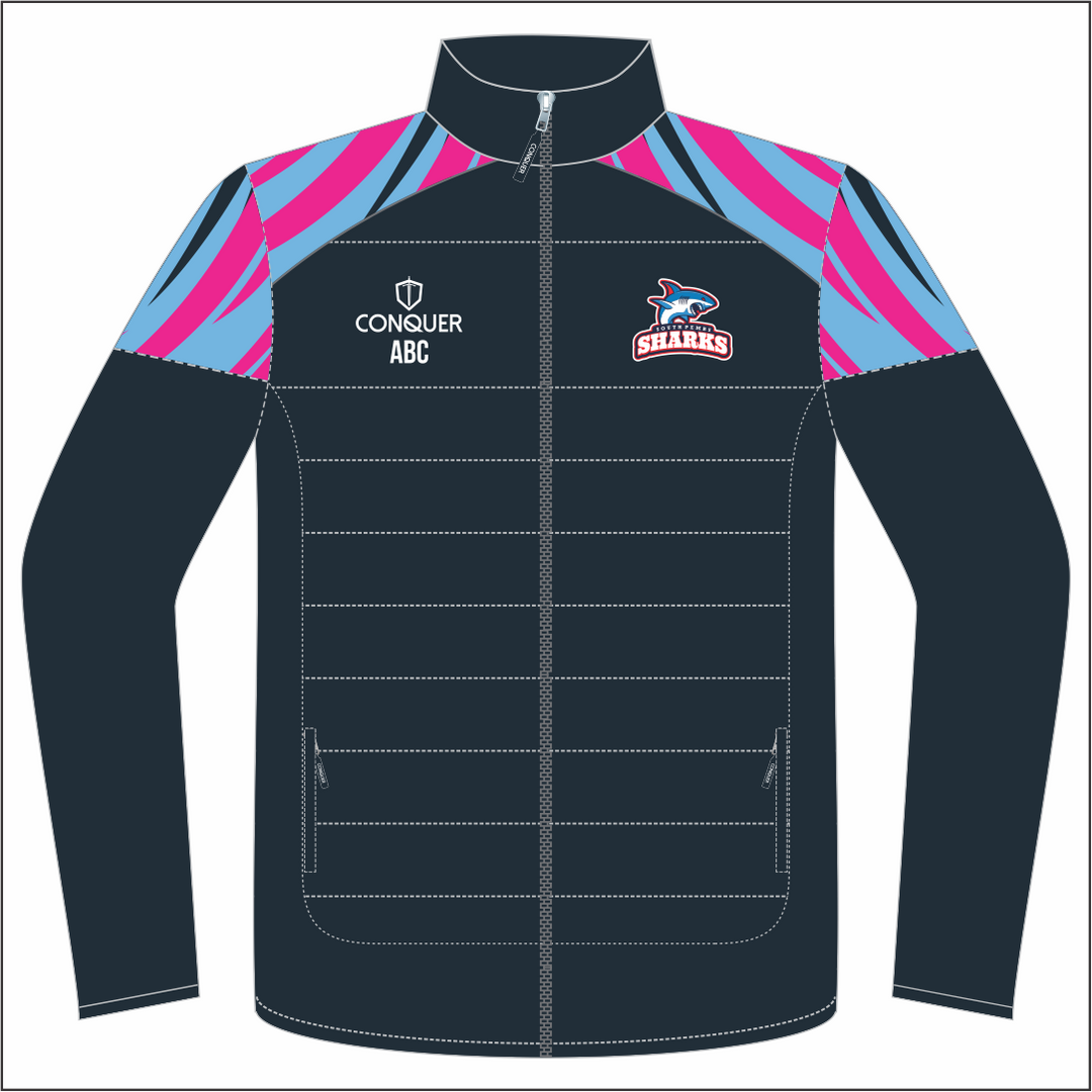 south Pembs Sharks Full Zip Hybrid Track Jacket