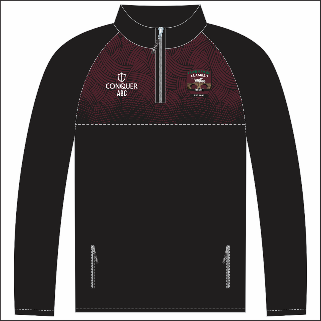 Clwb Criced Llambed 1/4 Zip Midlayer