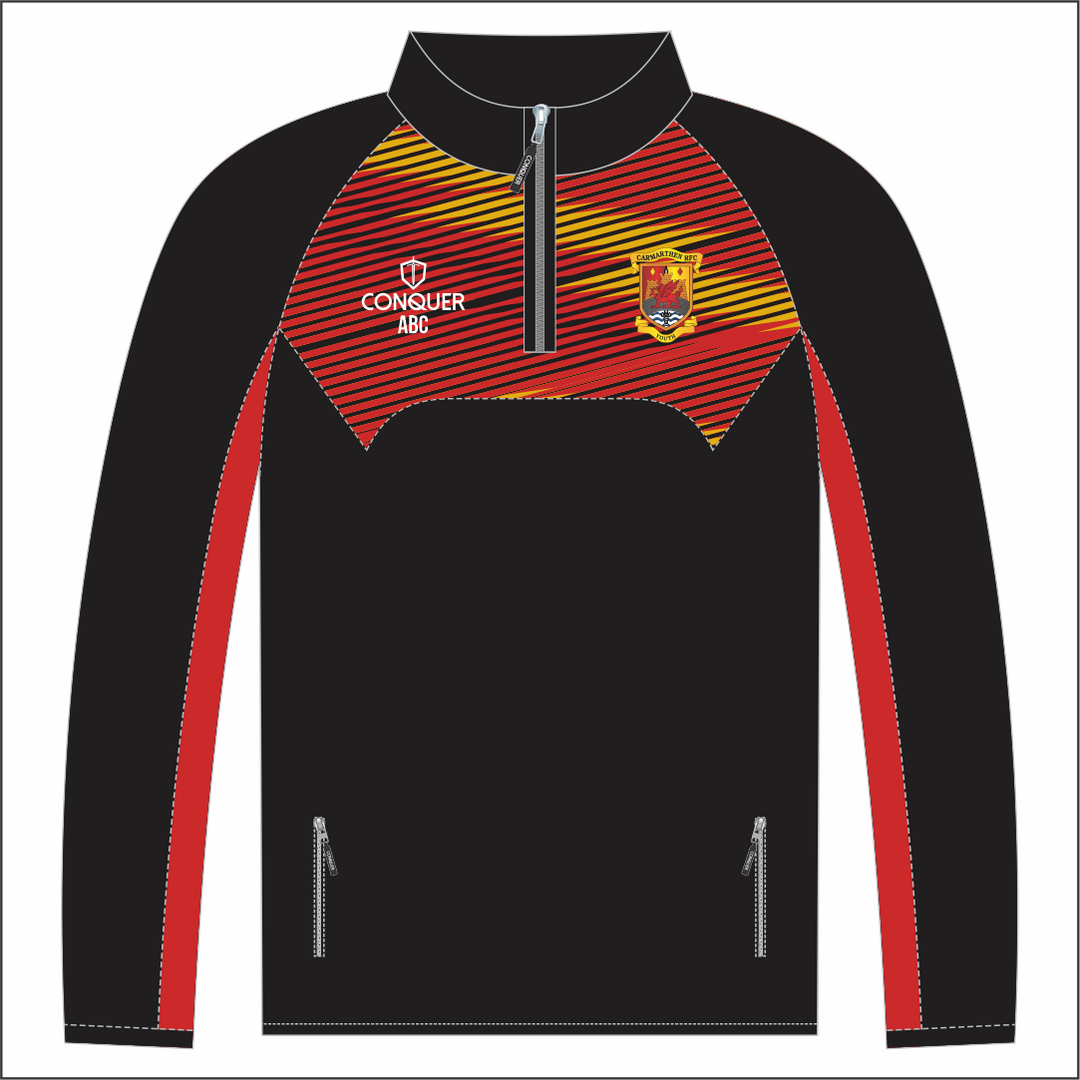 Carmarthen Quins RFC 26/27 1/4 Zip Midlayer KIDS