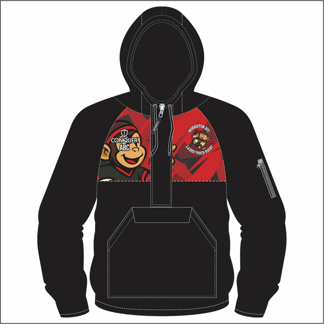 Morriston Ladies Touch 1/4 Zip Hooded Windbreaker KIDS