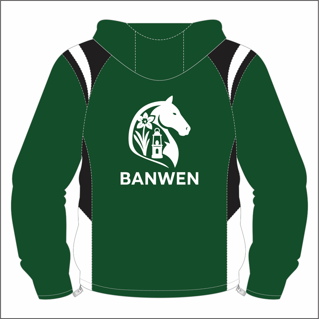 Banwen District Pony Club 1/4 Zip Hooded Windbreaker Kids
