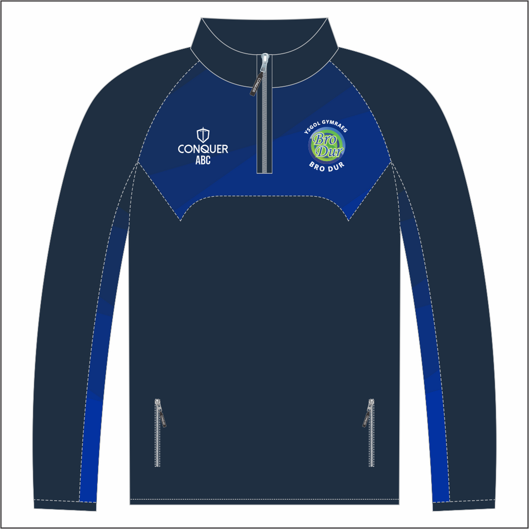Ysgol Bro Dur 1/4 Zip Midlayer