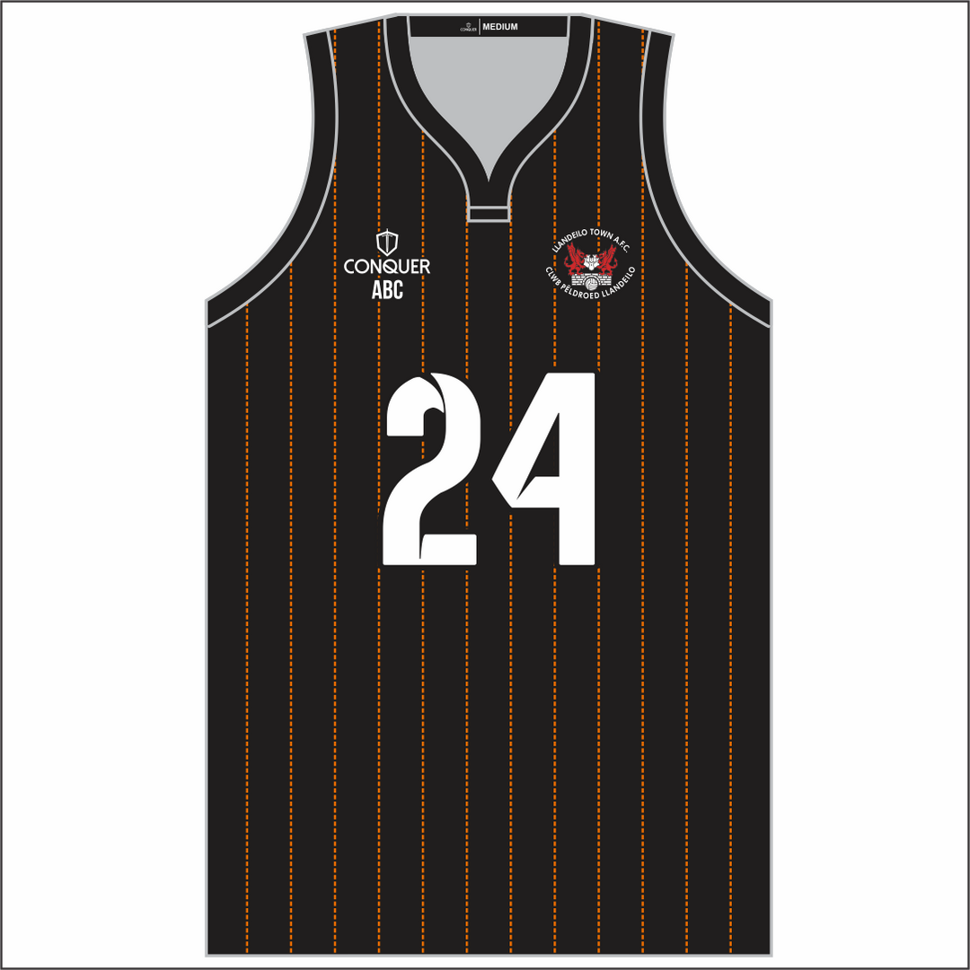 Llandeilo AFC Juniors Black Basketball Vest Kids