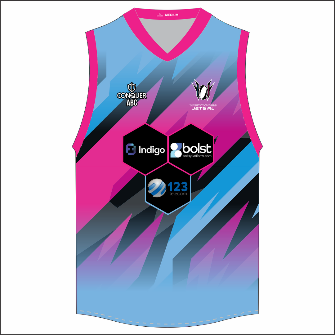 West Wales Jets Blue Aussie Vest Kids