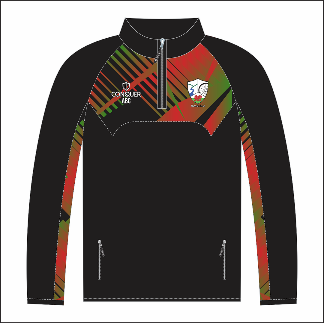Rhymney Valley SCHOOLS 1/4 Zip Midlayer