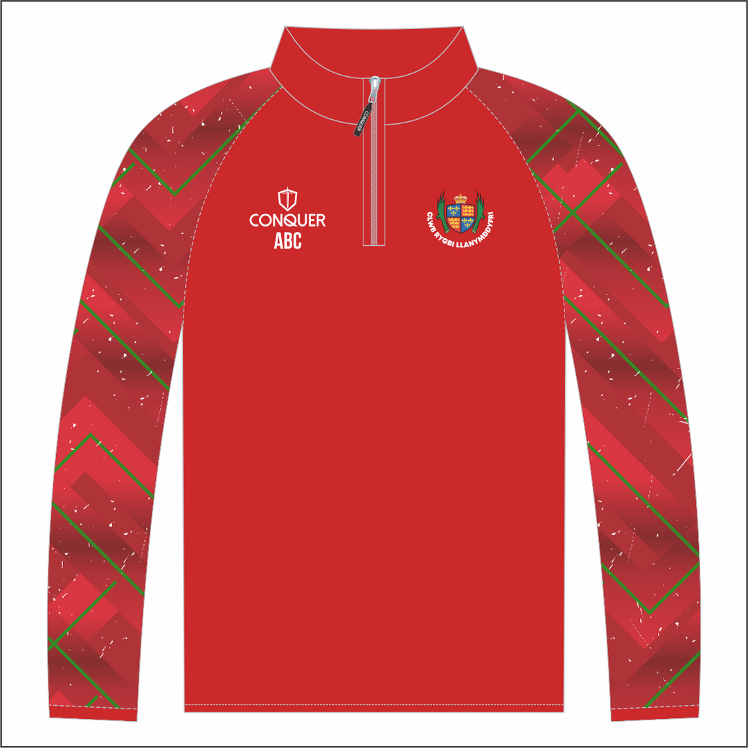 Llandovery RFC PRO 1/4 Zip Midlayer KIDS - 26/27