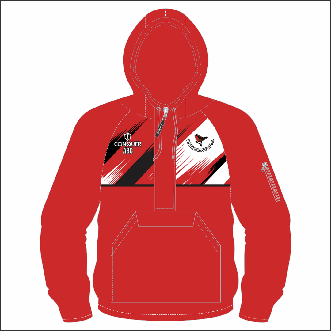 Birchgrove RFC 1/4 Zip Hooded Windbreaker Kids