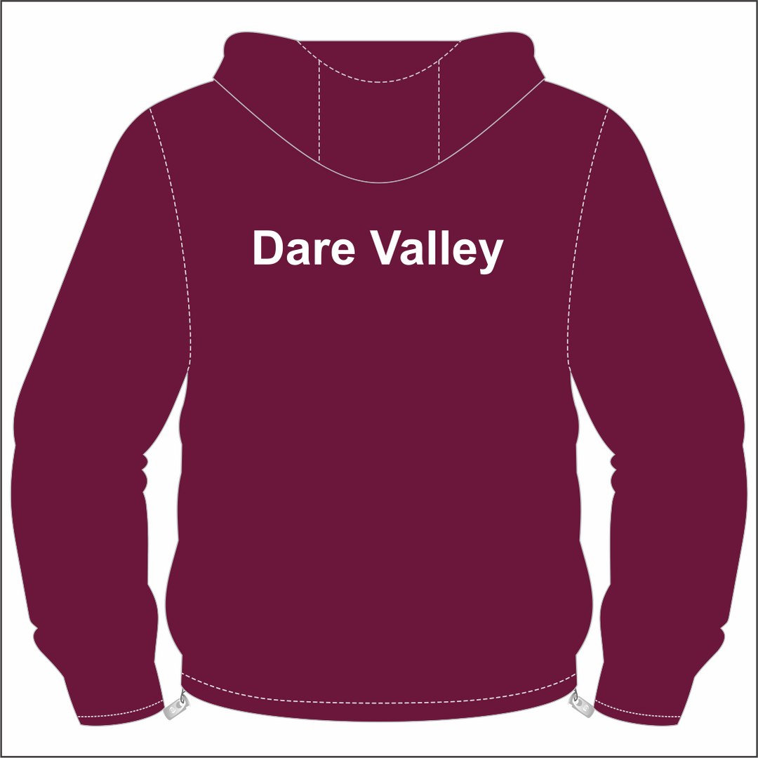 Dare Valley Pony Club Sublimated 1/4 Zip Hooded Windbreaker