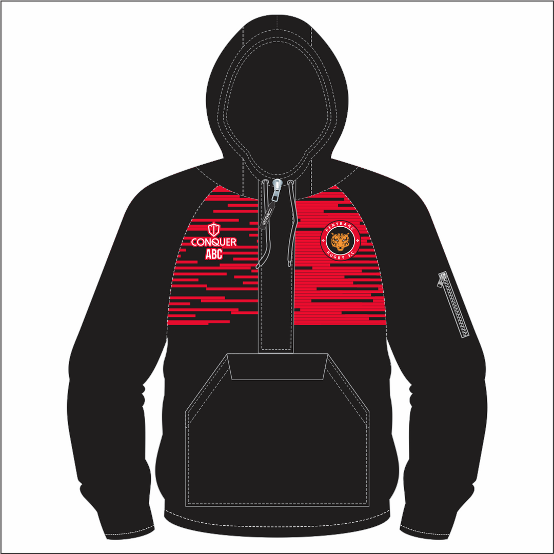 Penybanc RFC 1/4 Zip Hooded Windbreaker