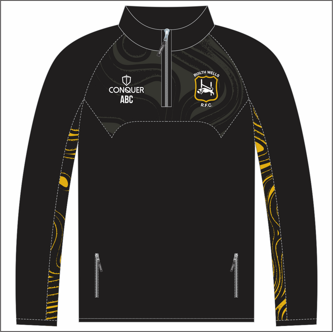 Builth Wells RFC 1/4 Zip Midlayer - 26/27