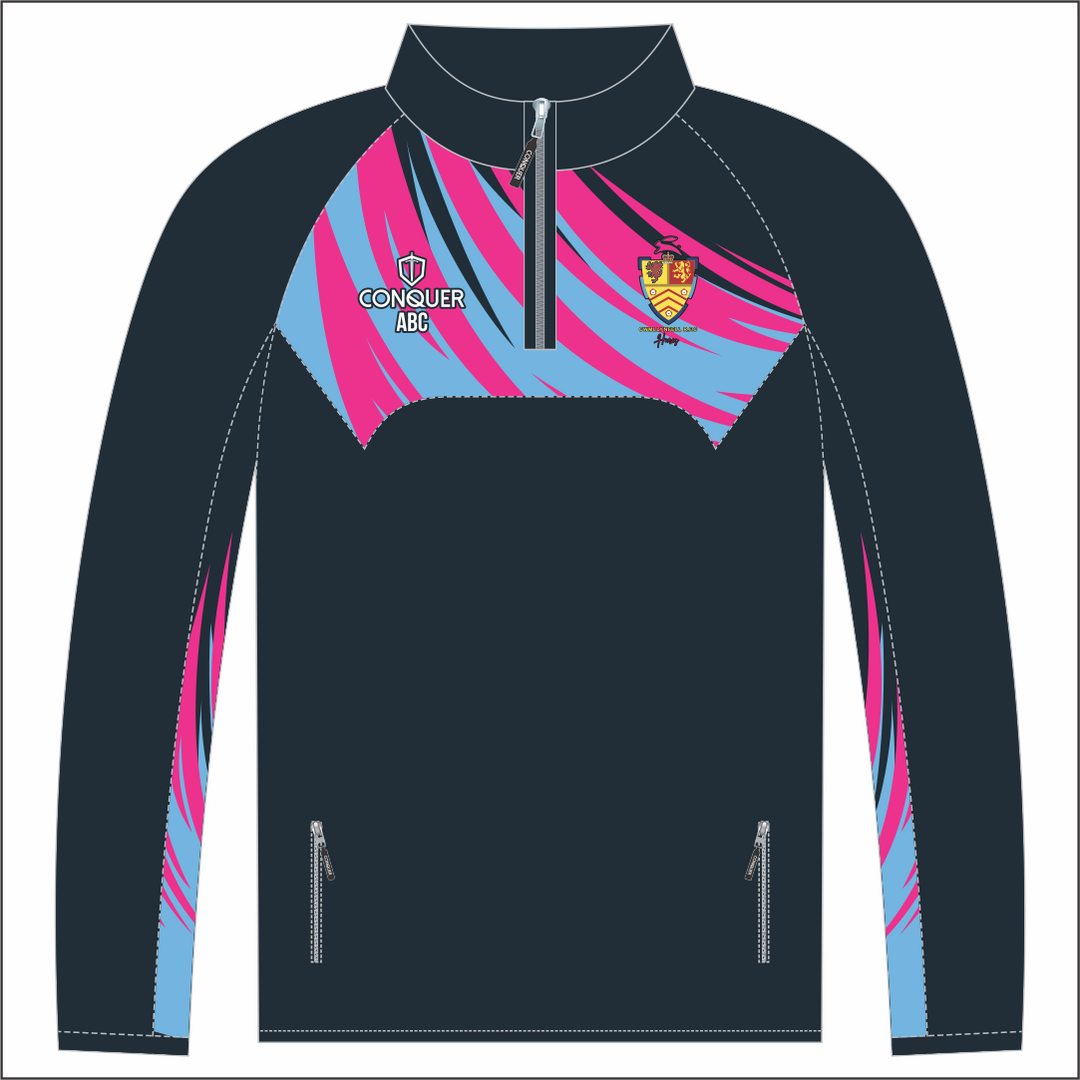 Cwmllynfell RFC Touch LADIES 1/4 Zip Midlayer KIDS
