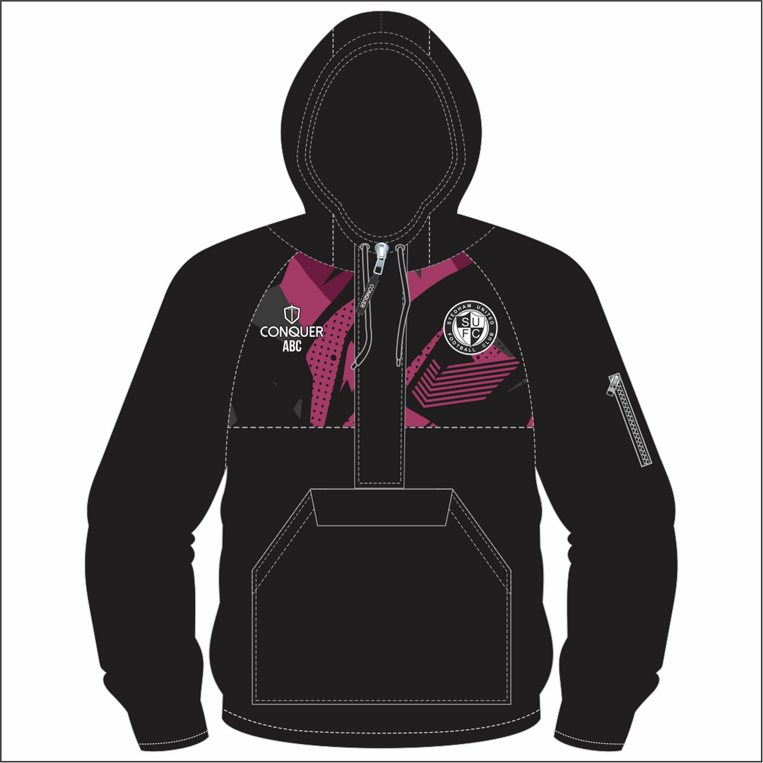 Stedham FC 1/4 Zip Hooded Windbreaker KIDS