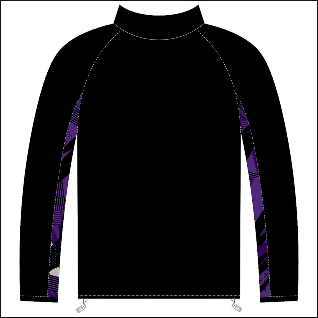 Carmarthen Ravens BHC 1/4 Zip Patterned Midlayer