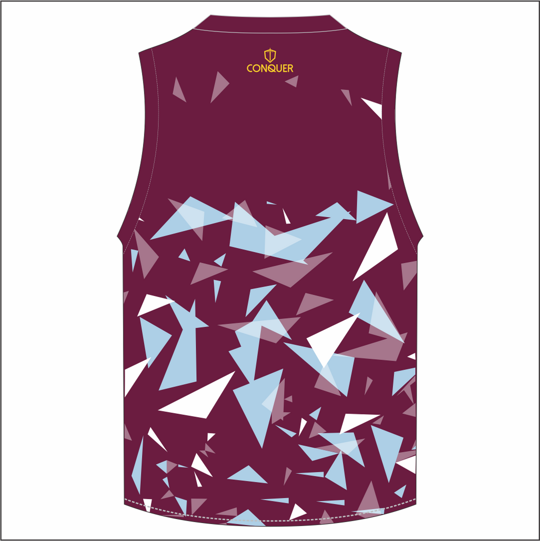 Evans & Williams Sports Club Sublimated Maroon Aussie Vest