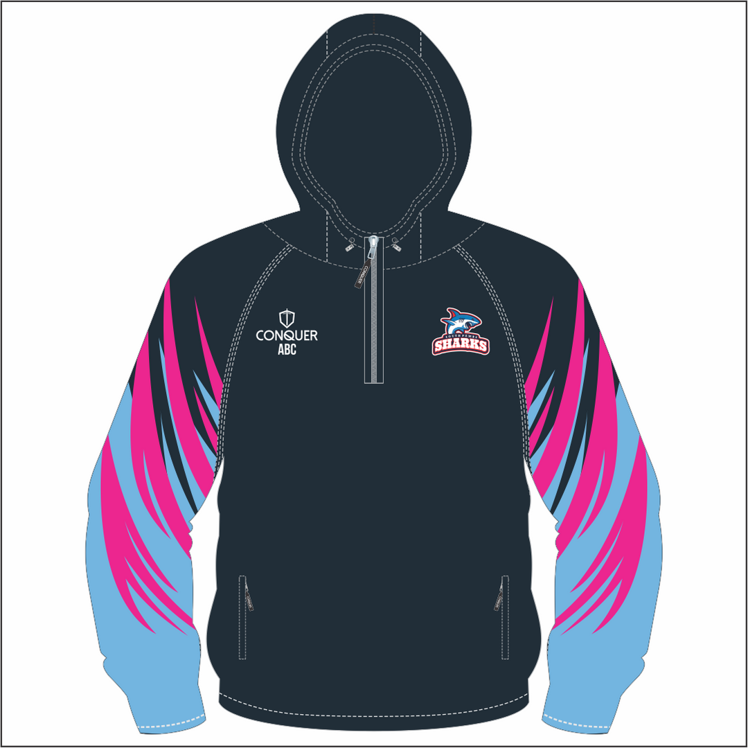 South Pembs Sharks PRO Hooded Windbreaker KIDS