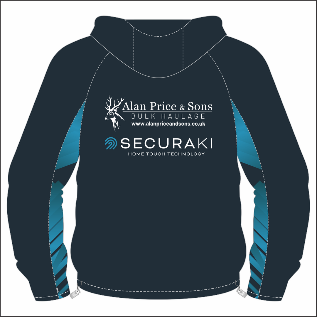 Bargoed YMCA Sublimated 1/4 Zip Hooded Windbreaker