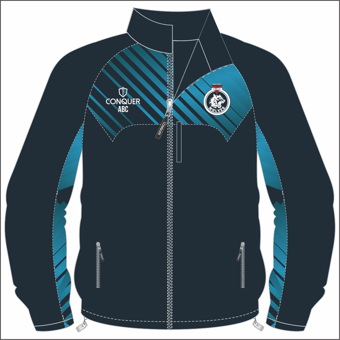 Bargoed YMCA Sublimated FZ Rain Jacket (Kids)