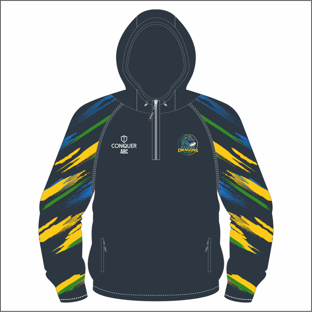 Pembs Dragons PRO Hooded Windbreaker
