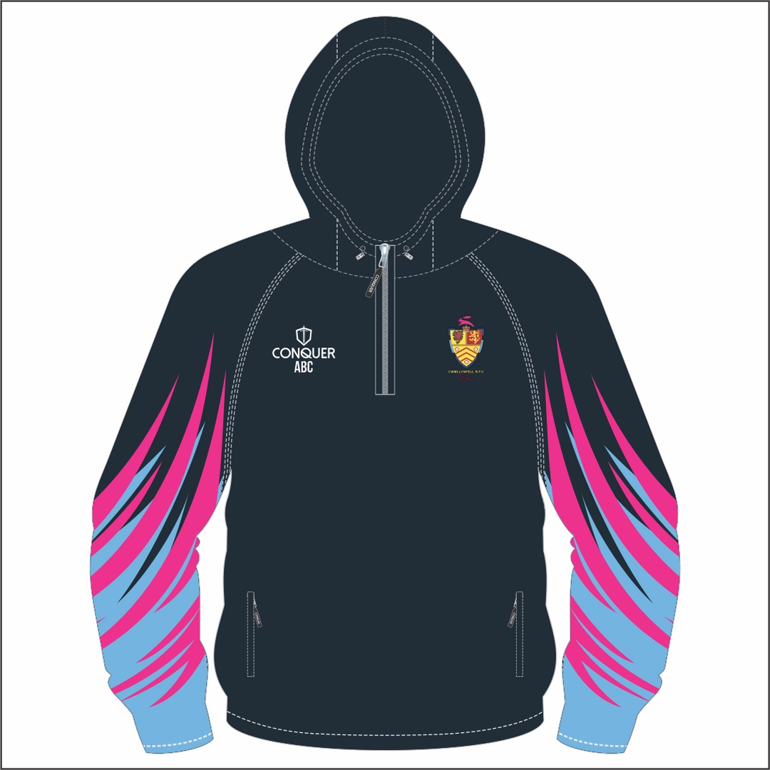 Cwmllynfell RFC LADIES PRO Hooded Windbreaker KIDS