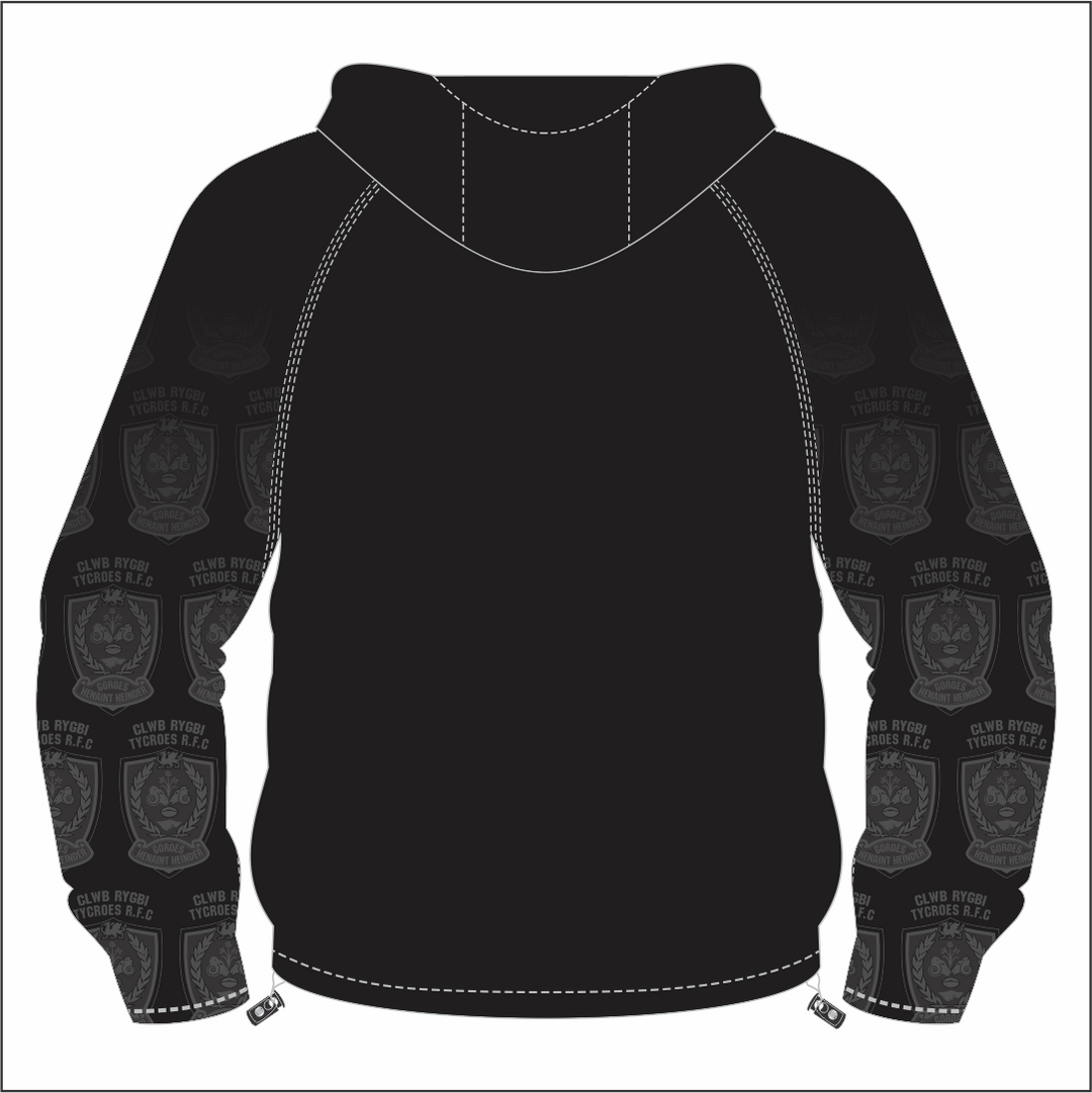 Tycroes RFC PRO Hooded Windbreaker
