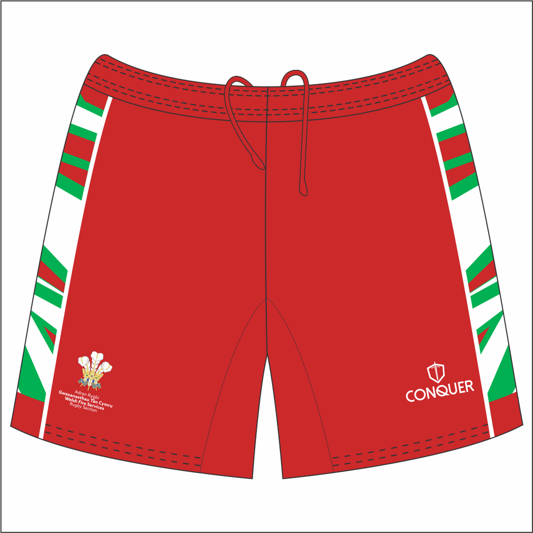 Welsh Fire Service Rugby Rugby Shorts