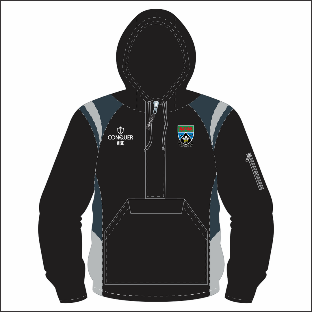 Alltwen Touch RFC Mens 1/4 Zip Hooded Windbreaker